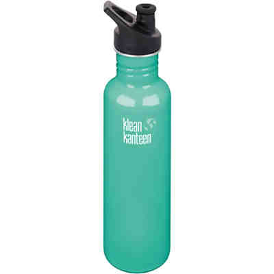 Edelstahl-Trinkflasche klean kanteen Classic Sea Crest, 800 ml, Sport Cap