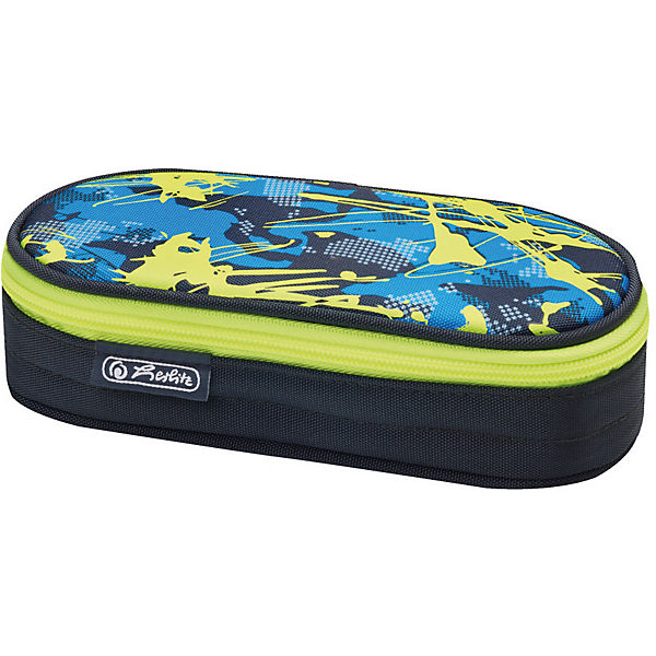 Herlitz Schüleretui airgo Camouflage lemon