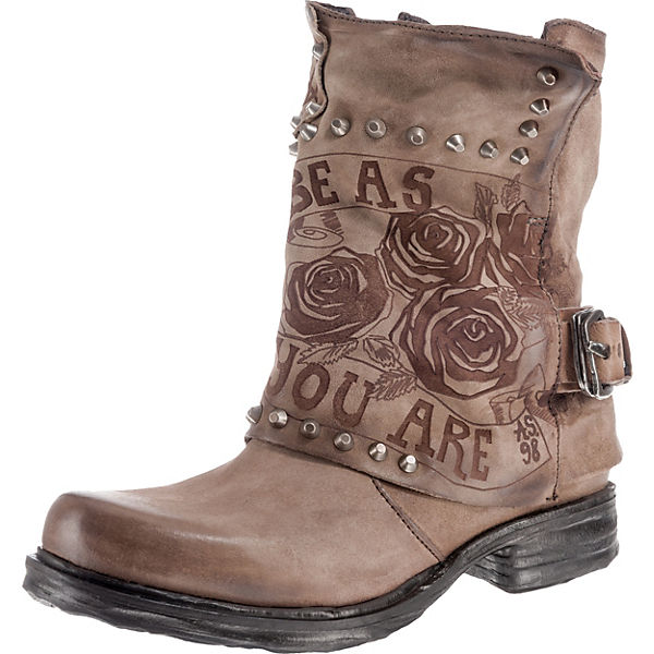 braun Stiefeletten A S beige Klassische 98 wqFF0atX