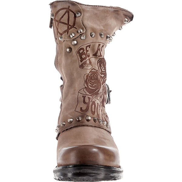 braun Stiefeletten A S beige Klassische 98 wqFF0atX