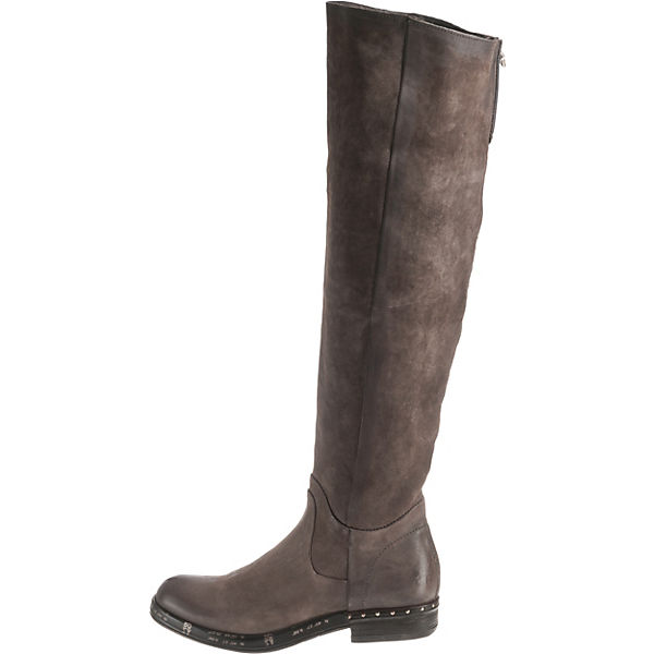 Stiefel A 98 Overknee S grau kombi twaqA86