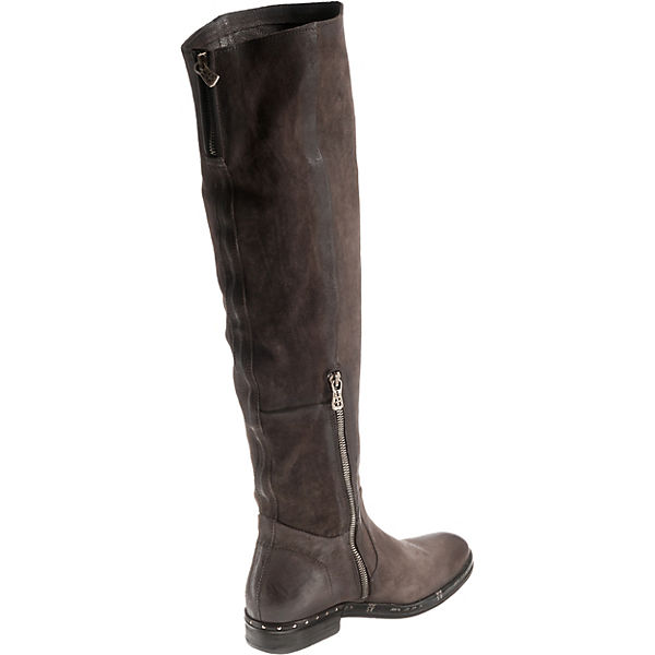 Stiefel A 98 Overknee S grau kombi twaqA86