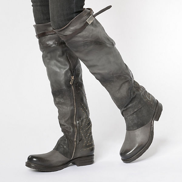 Stiefel grau 98 S Overknee A 6qnxIYtwPT