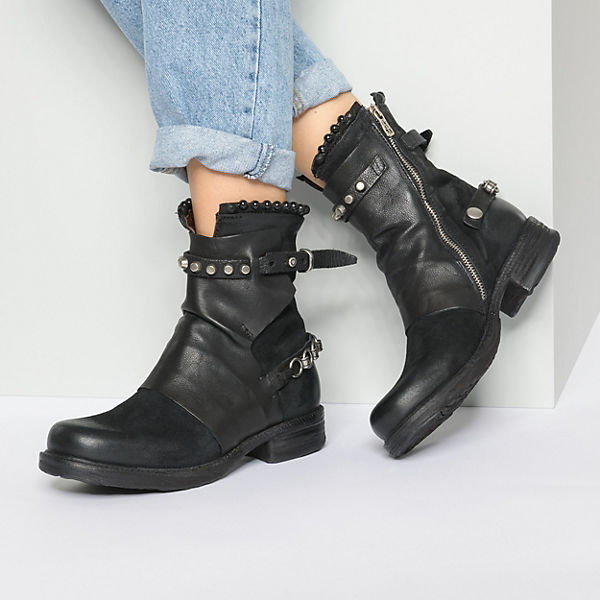 A S schwarz Stiefeletten 98 Klassische RfxqwR7zP