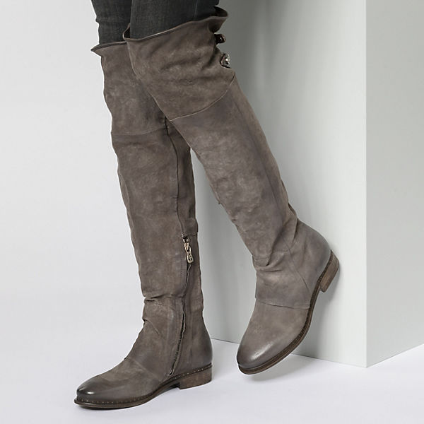 Stiefel kombi 98 grau S Overknee A fxwgPq0Yn