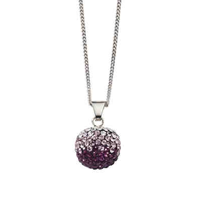 Crystelle Silber Anhänger mit Kette 925/- Sterling Silber Swarovski Halsketten