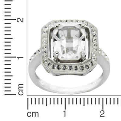 Crystelle Silber Ring 925/- Sterling Silber Swarovski Kristalle Ringe 2