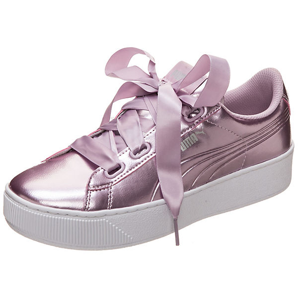 Vikky Platform Ribbon Patent Sneakers Low
