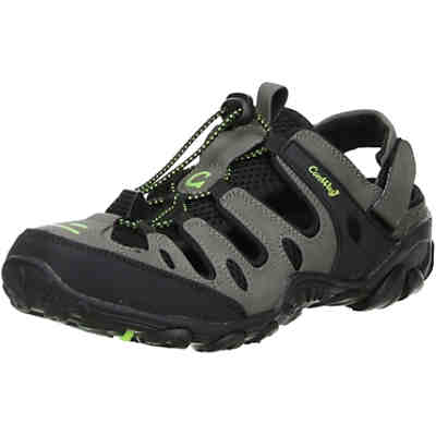 Damen Herren Trekkingsandalen Outdoorschuhe schwarz/grau/grün