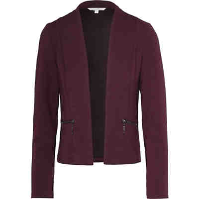 collarless fitted blazer