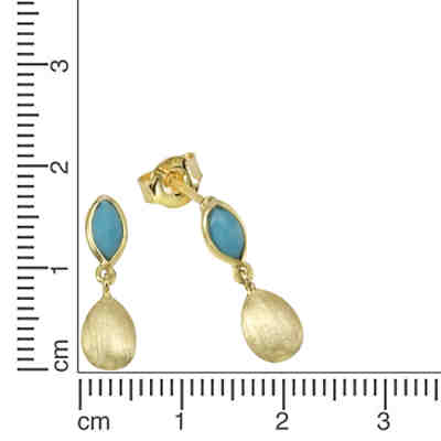 ZEEme Jewelry Ohrhänger 925/- Sterling Silber vergoldetOhrringe 2