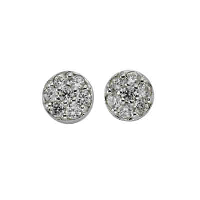 ZEEme Basic Ohrstecker 925/- Sterling Silber Zirkonia weißOhrringe