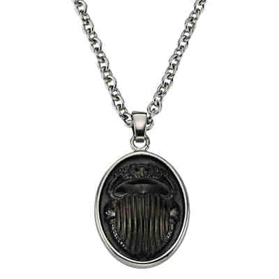 ZEEme Stainless Steel Anhänger mit Kette Edelstahl SkarabäusKettenanhänger 2