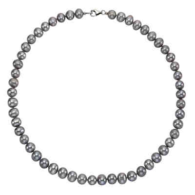 ZEEme Pearls Collier 925/- Sterling Silber Perle grauHalsketten