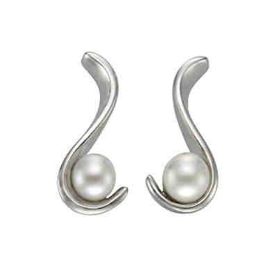 ZEEme Pearls Ohrstecker 925/- Sterling Silber Perle weißOhrringe