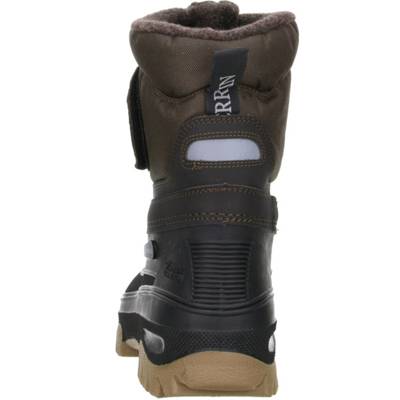 Damen Herren Winterstiefel Snowboots dunkelbraun/schwarz 2