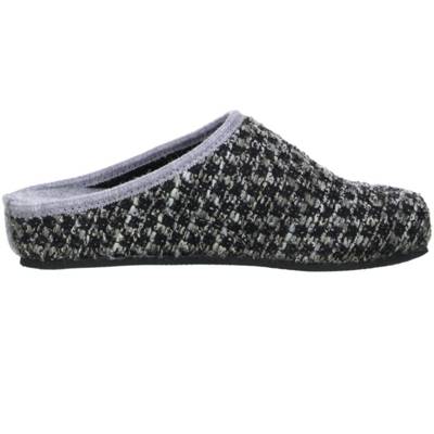 Tofee, TOFEE Damen Hausschuhe Pantoffeln Naturwollfilz Strickoptik grau ...