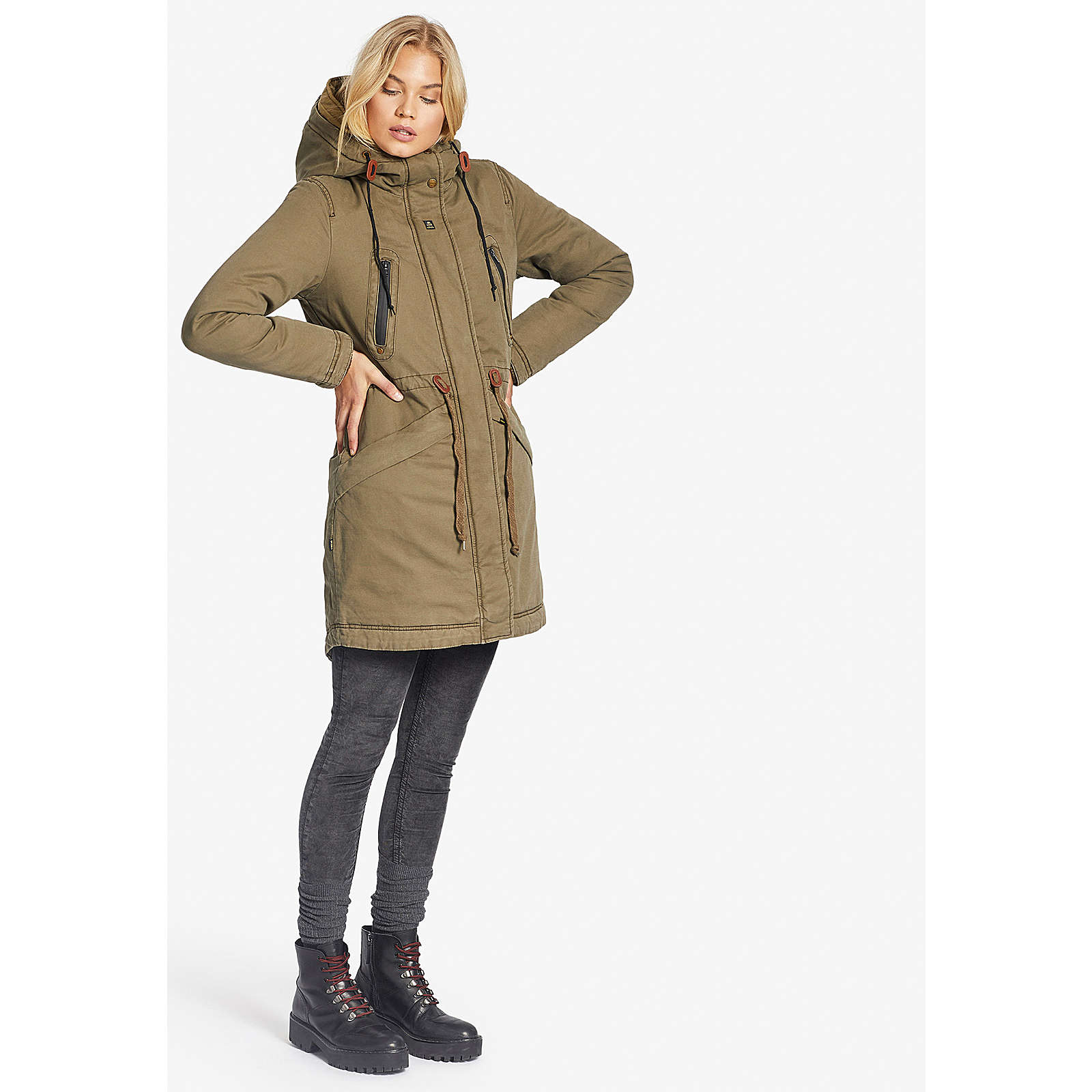 khujo Mantel ELENI WITH INNER JACKET Wintermäntel grün Damen Gr. 46 khujo Mantel ELENI WITH INNER JACKET Wintermäntel grün Damen Gr. 46