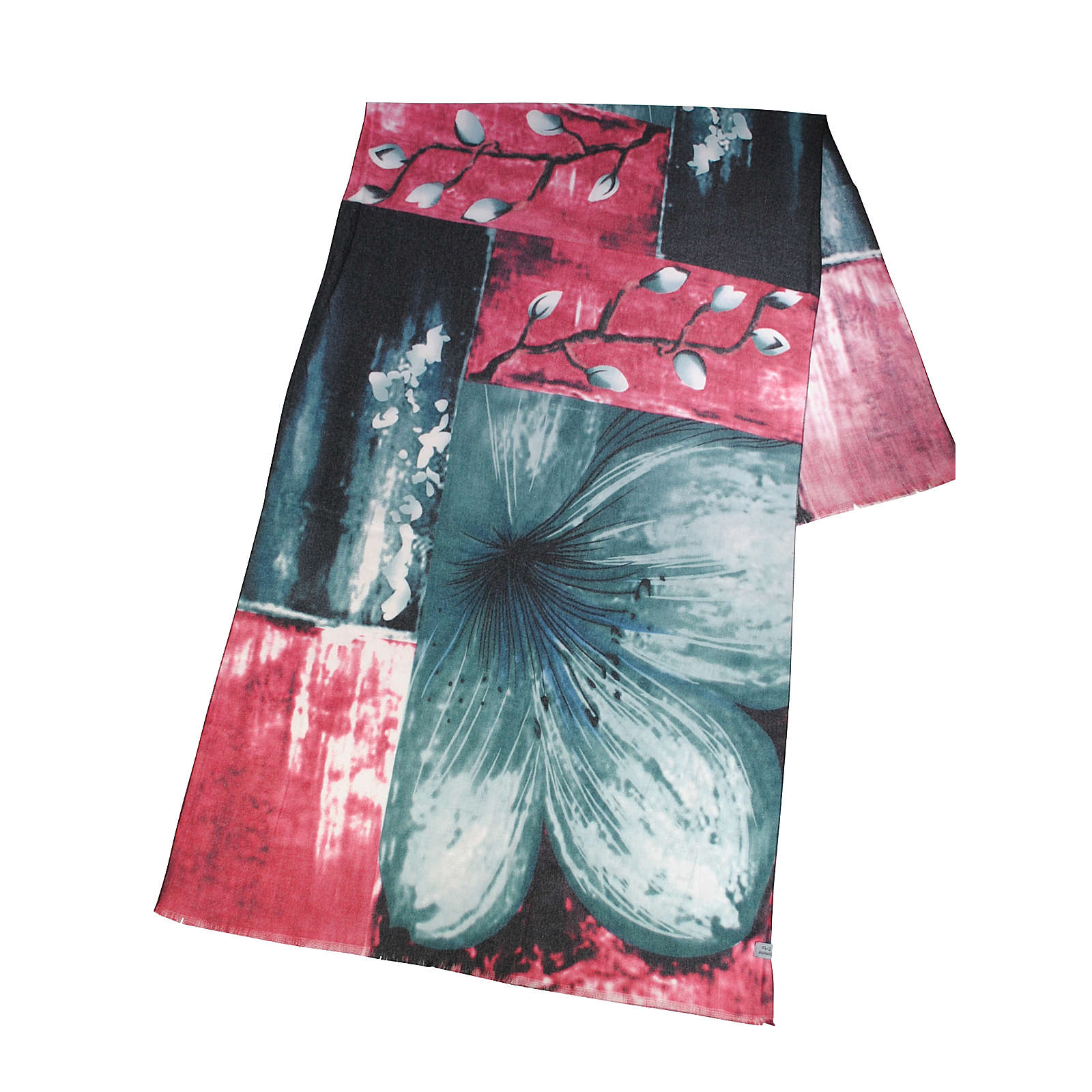 Simone Erto Schal Magnolie Schals grün-kombi Damen Simone Erto Schal Magnolie Schals grün-kombi Damen
