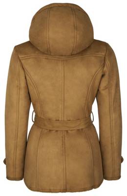 Roosevelt Kurzmantel mit abnehmbarer Kapuze + Gürtel 2