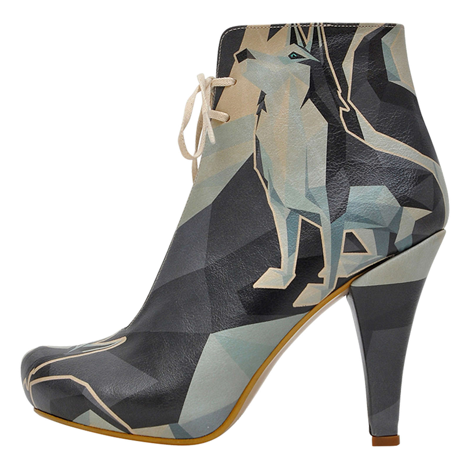 Dogo Shoes DOGO Bootie Husky Schnürpumps grau Damen Gr. 37 Dogo Shoes DOGO Bootie Husky Schnürpumps grau Damen Gr. 37