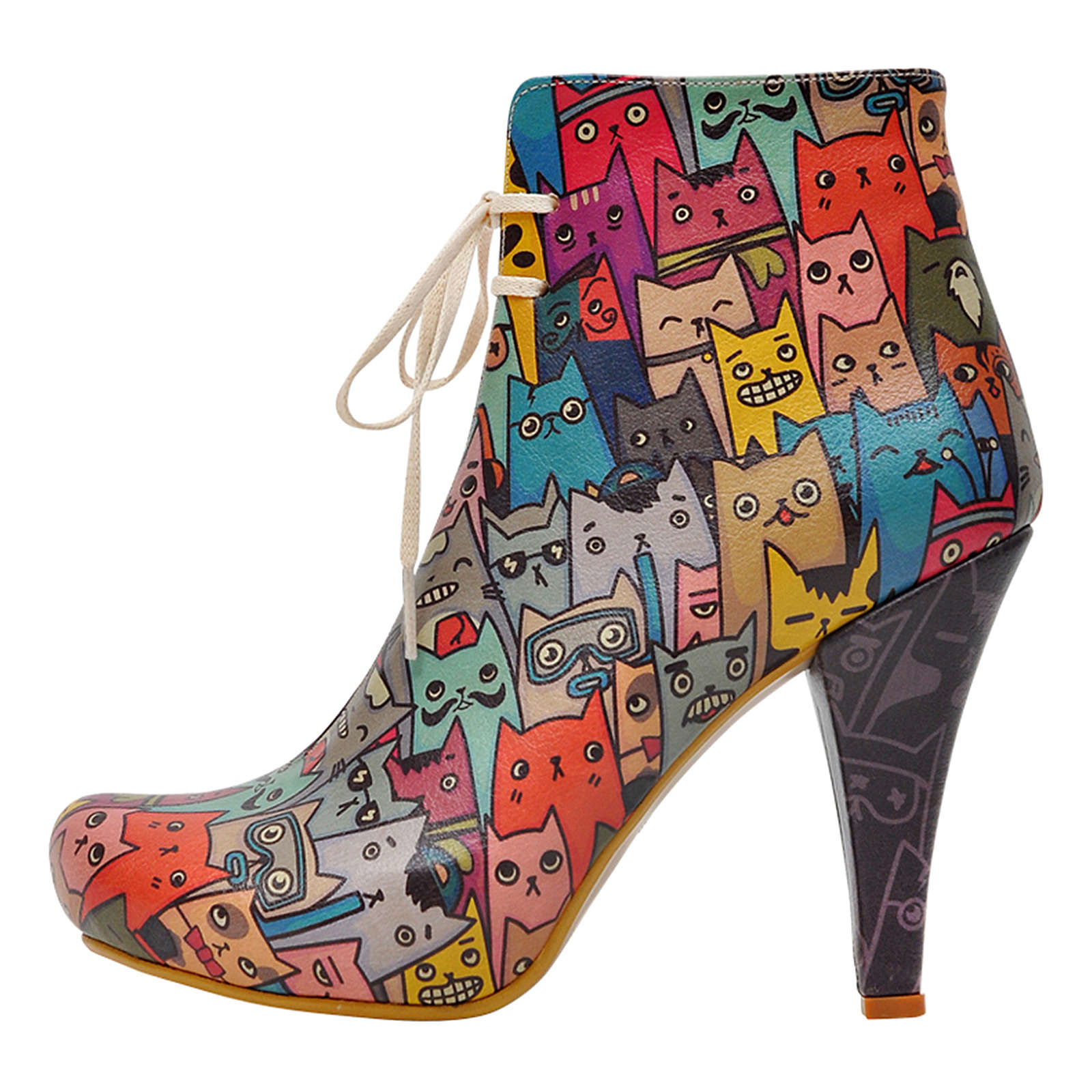 Dogo Shoes DOGO Bootie Catz Schnürpumps mehrfarbig Damen Gr. 36 Dogo Shoes DOGO Bootie Catz Schnürpumps mehrfarbig Damen Gr. 36