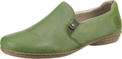 rieker Klassische Slipper grün mirapodo Schuhe Leder rieker Klassische Slipper grün mirapodo Schuhe Leder