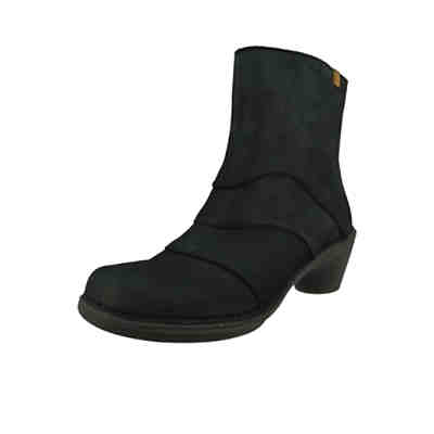 Schuhe Damen Stiefelette N5328 Aqua Black Schwarz Ankle Boots
