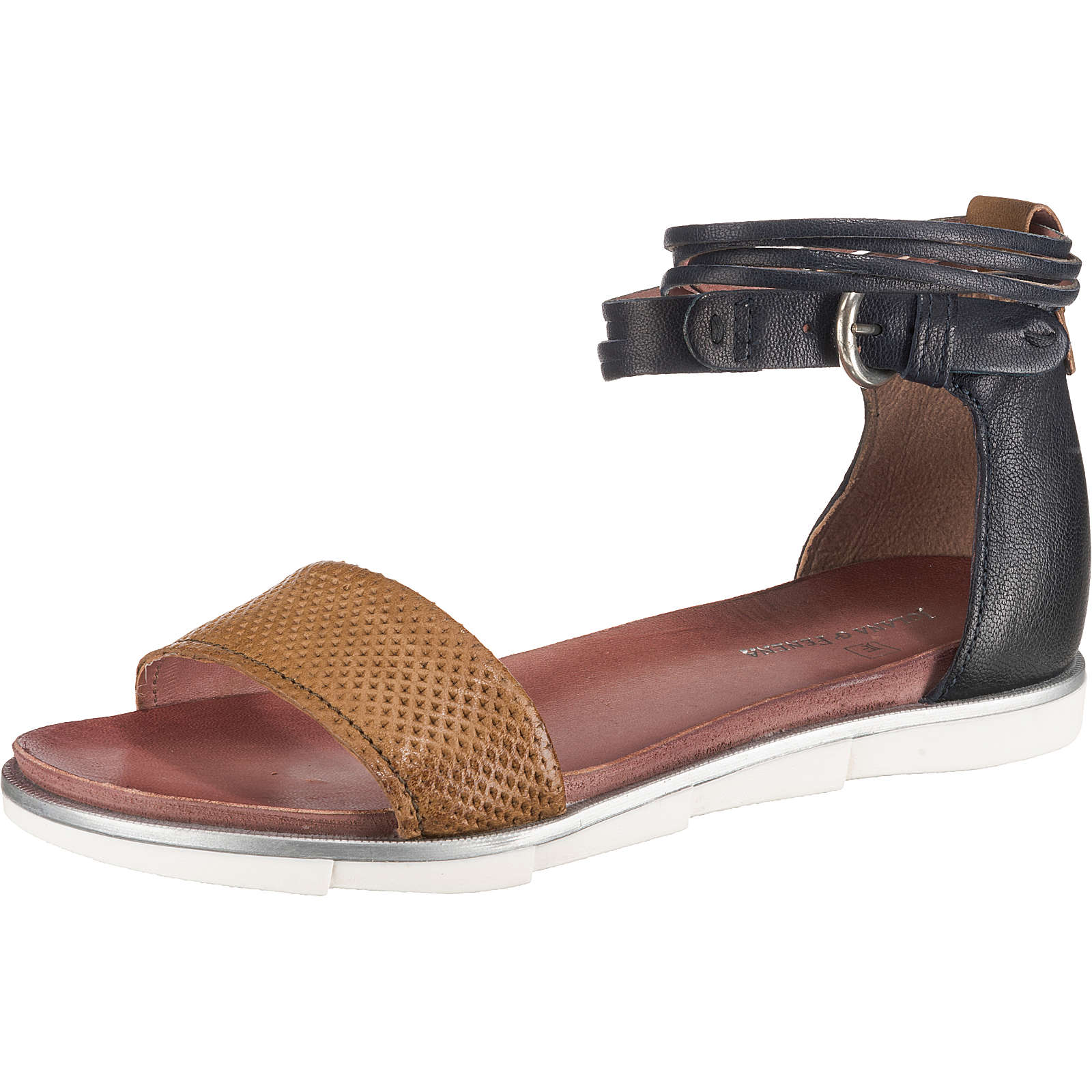 JOLANA & FENENA Riemchensandalen cognac Damen Gr. 42 JOLANA & FENENA Riemchensandalen cognac Damen Gr. 42