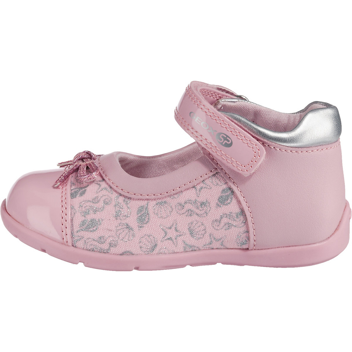 Geox Baby - Mädchen B Elthan Girl Erste Schritte, Navy Silver, 20 EU