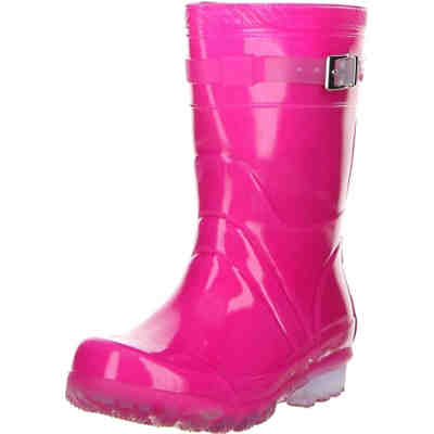G&G Kinder Mädchen wasserdichte Gummistiefel Regenschuhe pink Stiefel