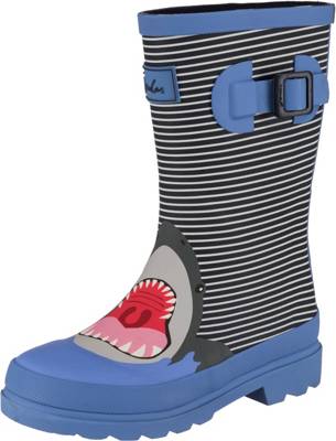Gummistiefel Blue Stripe Shark für Jungen