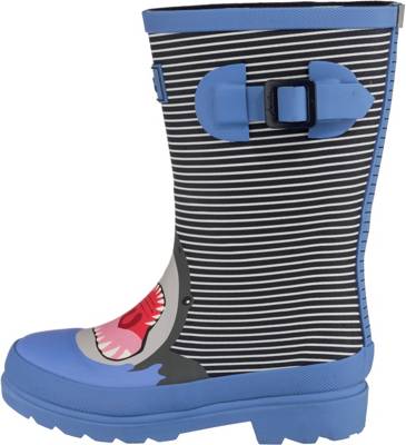 Gummistiefel Blue Stripe Shark für Jungen 2