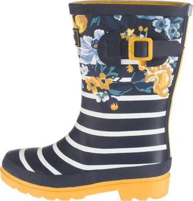 Gummistiefel Navy Botanical für Mädchen 2