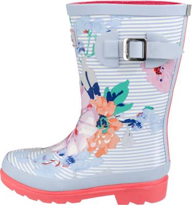 Gummistiefel White Floral Stripe für Mädchen 2