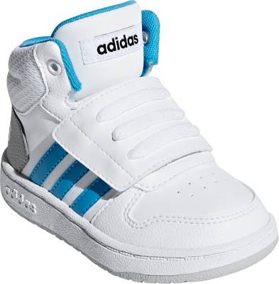 adidas Sport Inspired, Baby Sneakers High HOOPS MID 2.0 für Jungen, türkisweiß adidas Sport Inspired, Baby Sneakers High HOOPS MID 2.0 für Jungen, türkisweiß