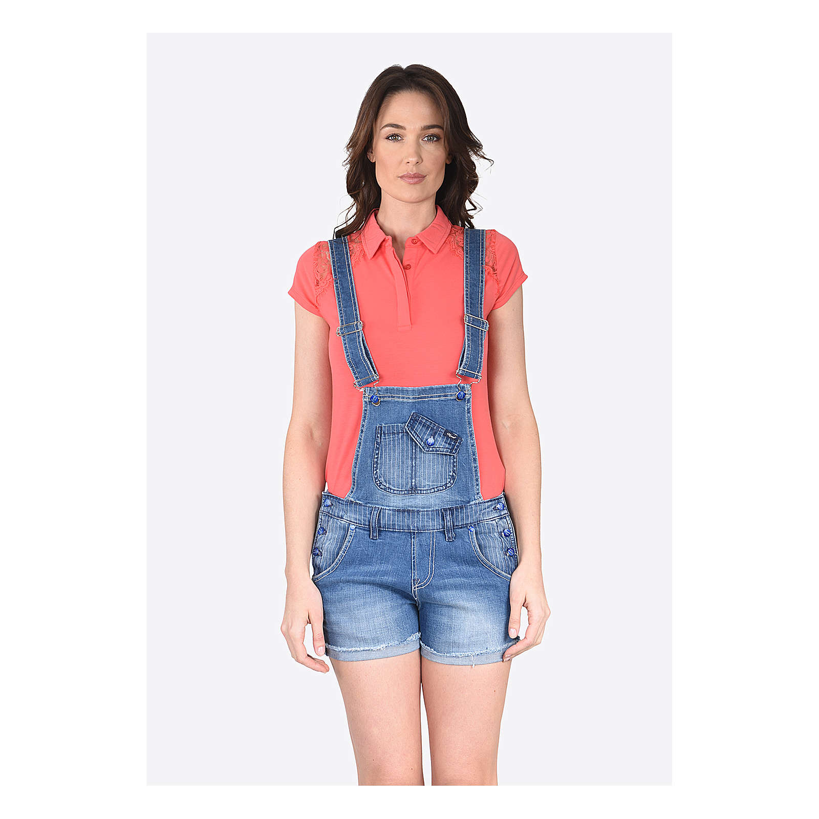 KAPORAL Latzhose Jazz Fripe mit abnehmbarem Oberteil blau Damen Gr. 36 KAPORAL Latzhose Jazz Fripe mit abnehmbarem Oberteil blau Damen Gr. 36