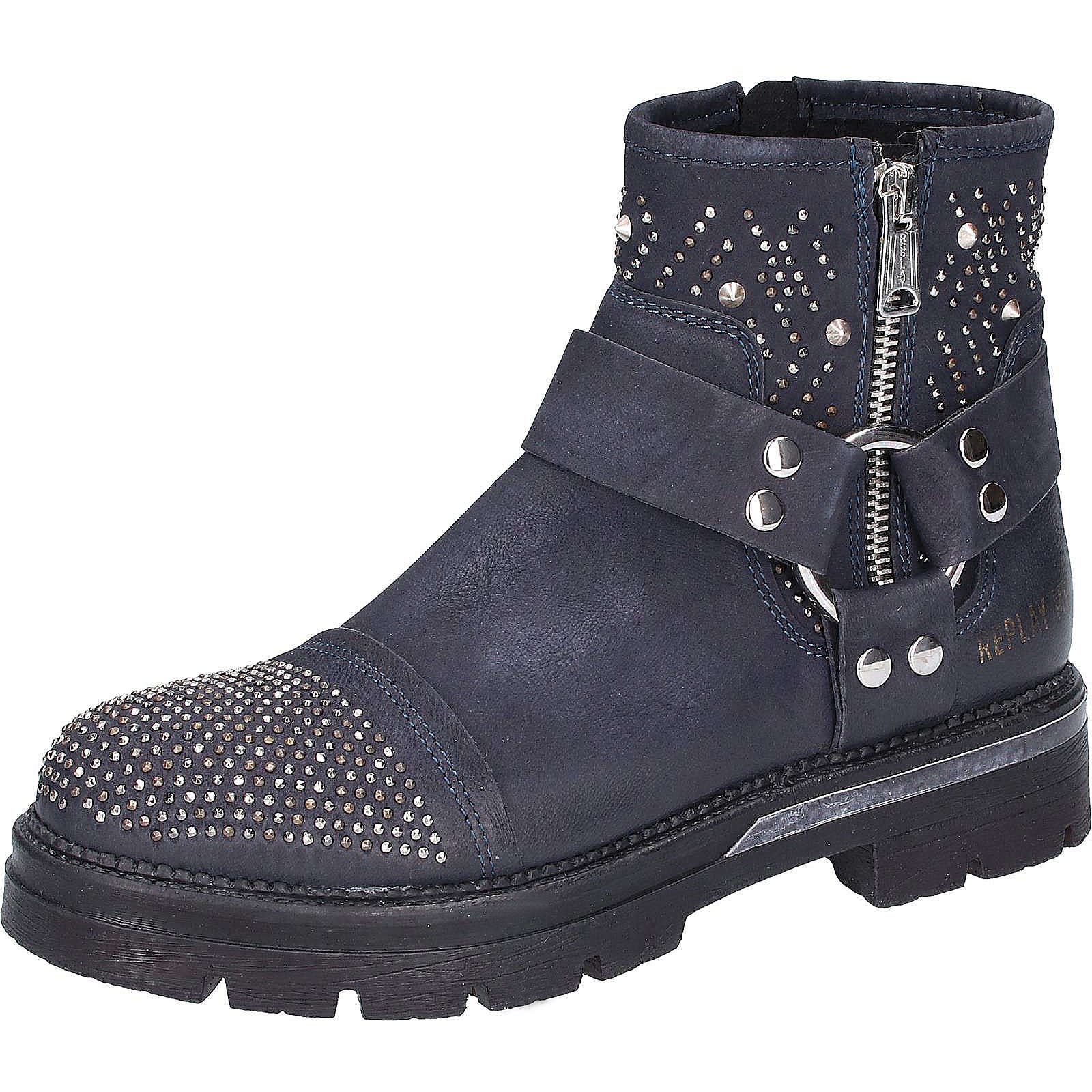 REPLAY Biker Boots dunkelblau Damen Gr. 40 REPLAY Biker Boots dunkelblau Damen Gr. 40