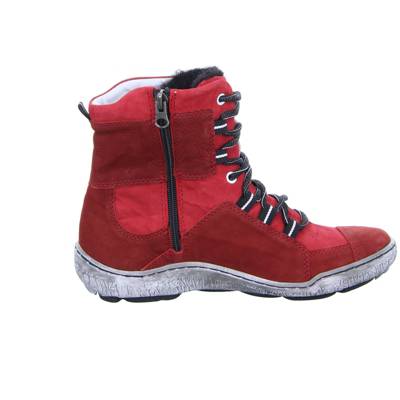 Kacper, Damen Stiefel 4-3877 Schnürstiefeletten, rot | mirapodo