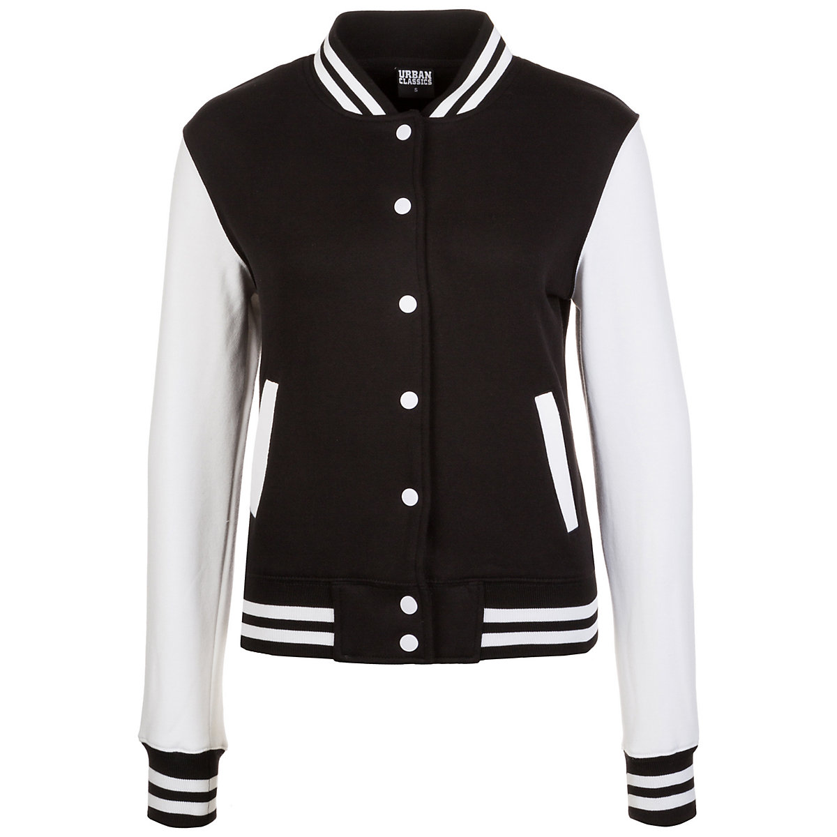 Urban Classics 2-tone College Jacke Damen Trainingsjacken schwarz/weiß