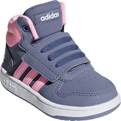 adidas Sport Inspired, Baby Sneakers High HOOPS MID 2.0 für Mädchen, fliedergrau adidas Sport Inspired, Baby Sneakers High HOOPS MID 2.0 für Mädchen, fliedergrau