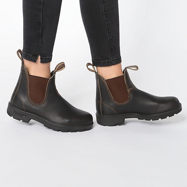 Schuhe Chelsea Boots Blundstone 500 Stout Brown Leather (500 Series) Chelsea Boots dunkelbraun