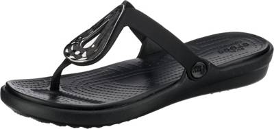 crocs, Reviva Flip BlkSGy Zehentrenner, schwarzgrau crocs, Reviva Flip BlkSGy Zehentrenner, schwarzgrau