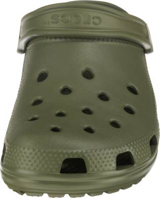 olive green fuzzy crocs