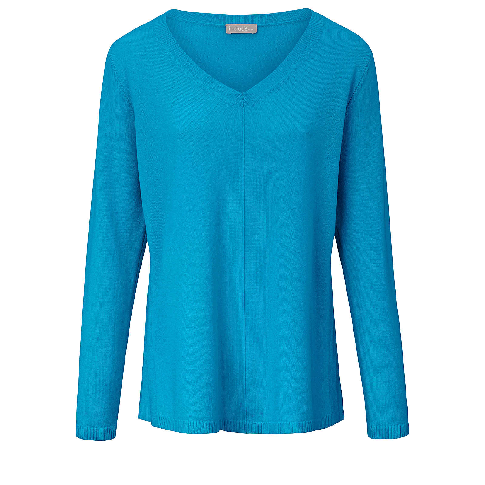 Include V-Pullover V-Pullover aus edlem Kaschmir Pullover blau Damen Gr. 46 Include V-Pullover V-Pullover aus edlem Kaschmir Pullover blau Damen Gr. 46