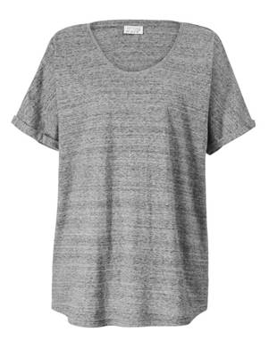 Shirt kurzarm uni Oversized blickdicht Baumwolle T-Shirts