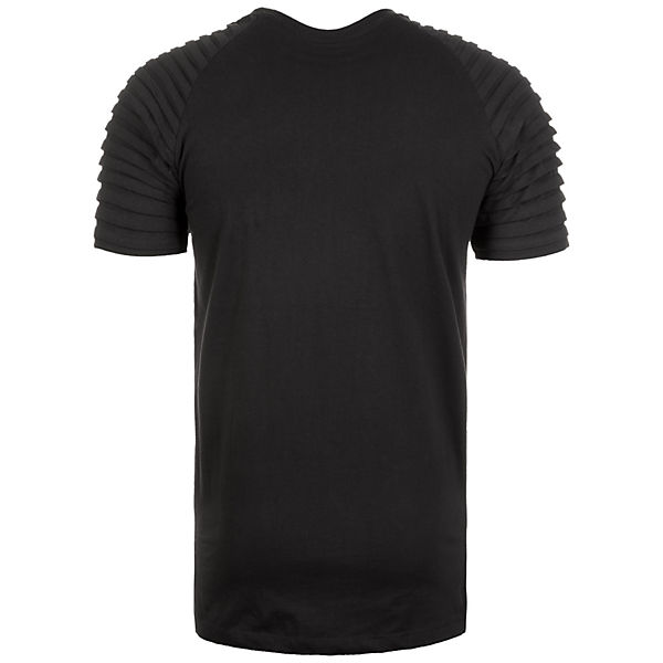 Bekleidung T-Shirts Urban Classics Pleat Raglan T-Shirt Herren T-Shirts schwarz