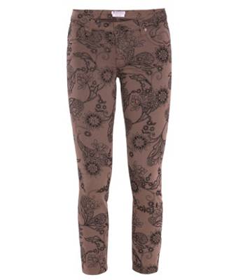 SOCCX Slim Fit Jeans mit All Over Flower Print Jeanshosen