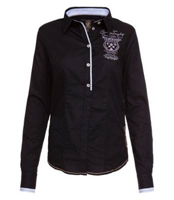 SOCCX Bluse aus Baumwolle mit Artworks Langarmblusen