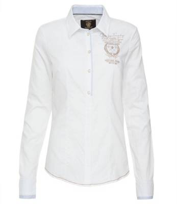 SOCCX Bluse aus Baumwolle mit Artworks Langarmblusen